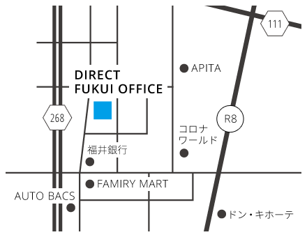 福井支店の地図