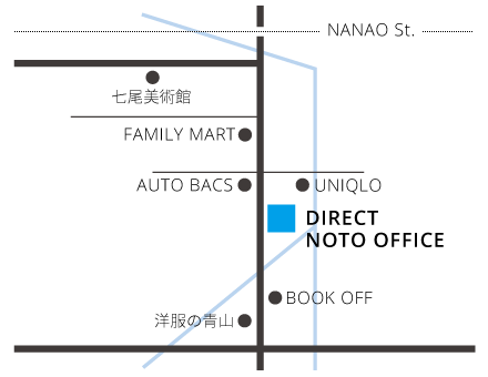 七尾支店の地図